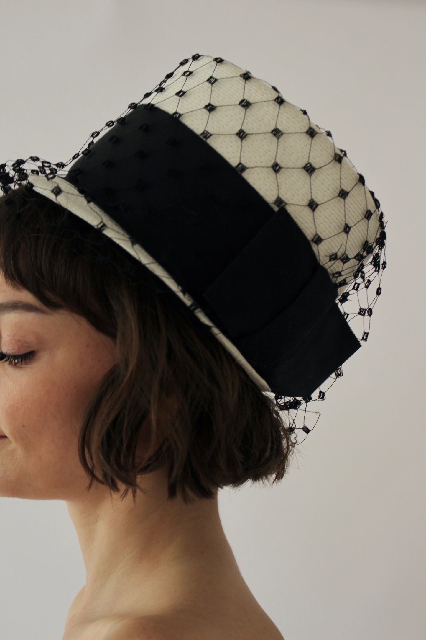 Amazing Vintage Netted Top Hat