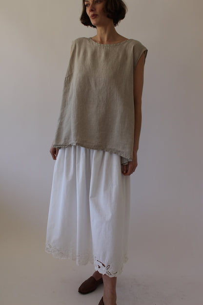 FLAX Stone Linen Tank