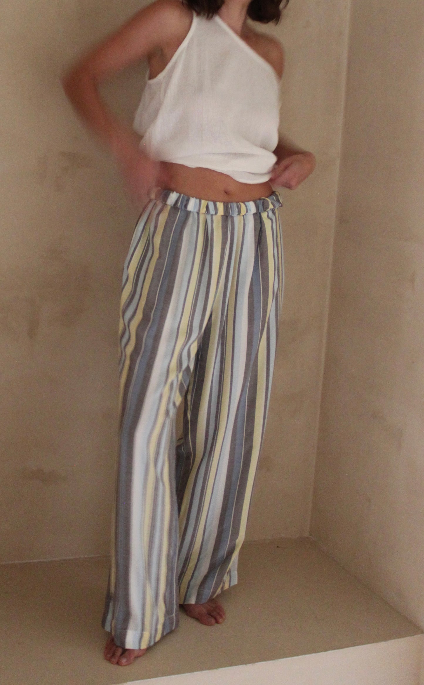 Patricia Striped Rayon Pant