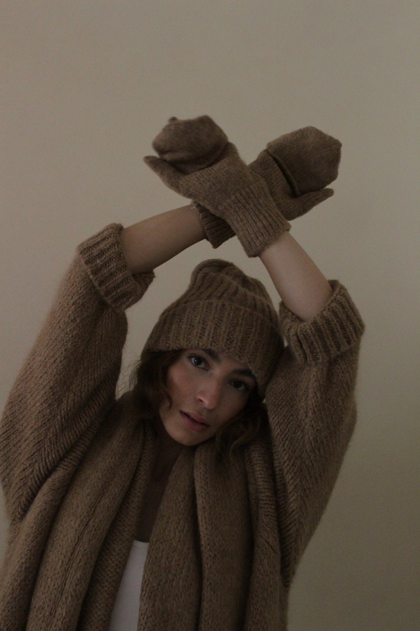 Henrietta Knitted Suri Alpaca Gloves