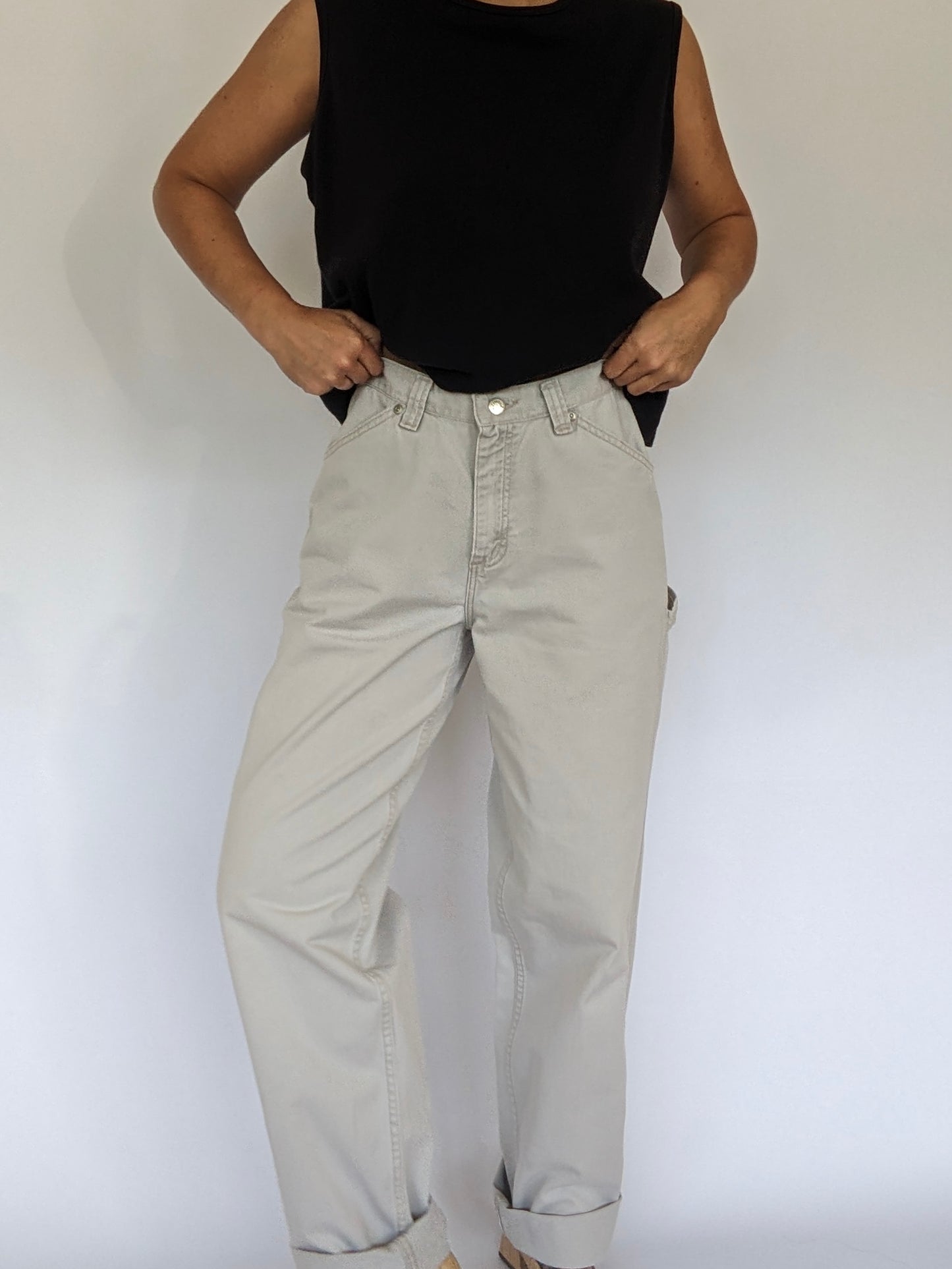 90s Khaki Twill Carpenter Pants