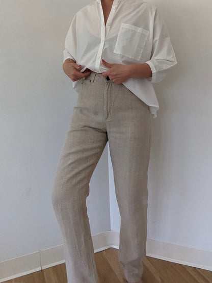 Vintage Banana Republic Woven Linen Pants