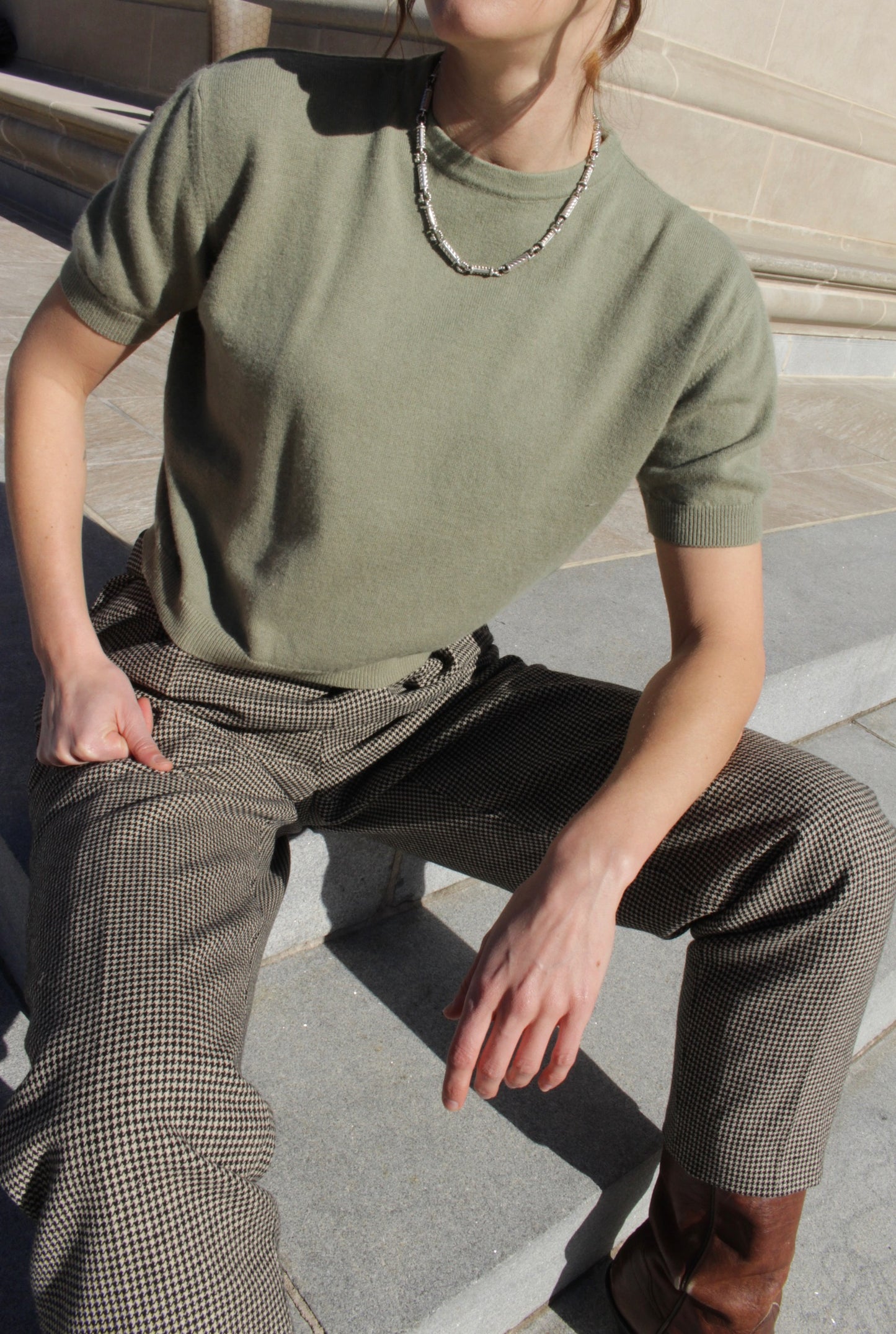 Vintage Valentino Angora & Wool Knit Tee