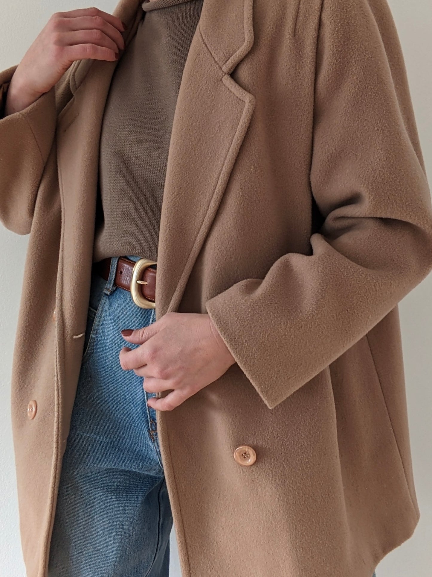 Vintage Butterscotch Wool Coat