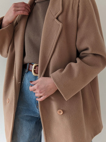 Vintage Butterscotch Wool Coat
