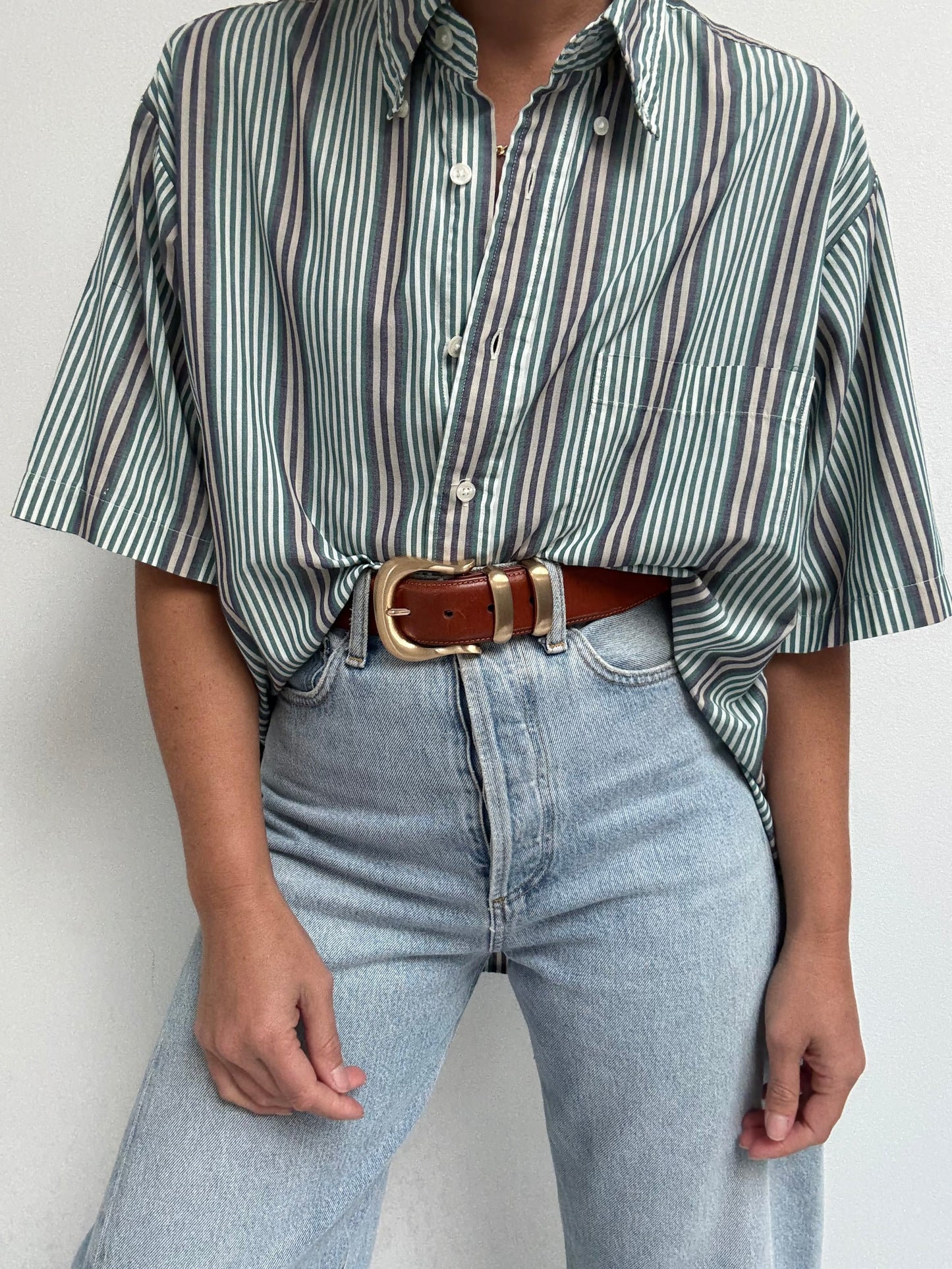 90s Thin Striped Shirt