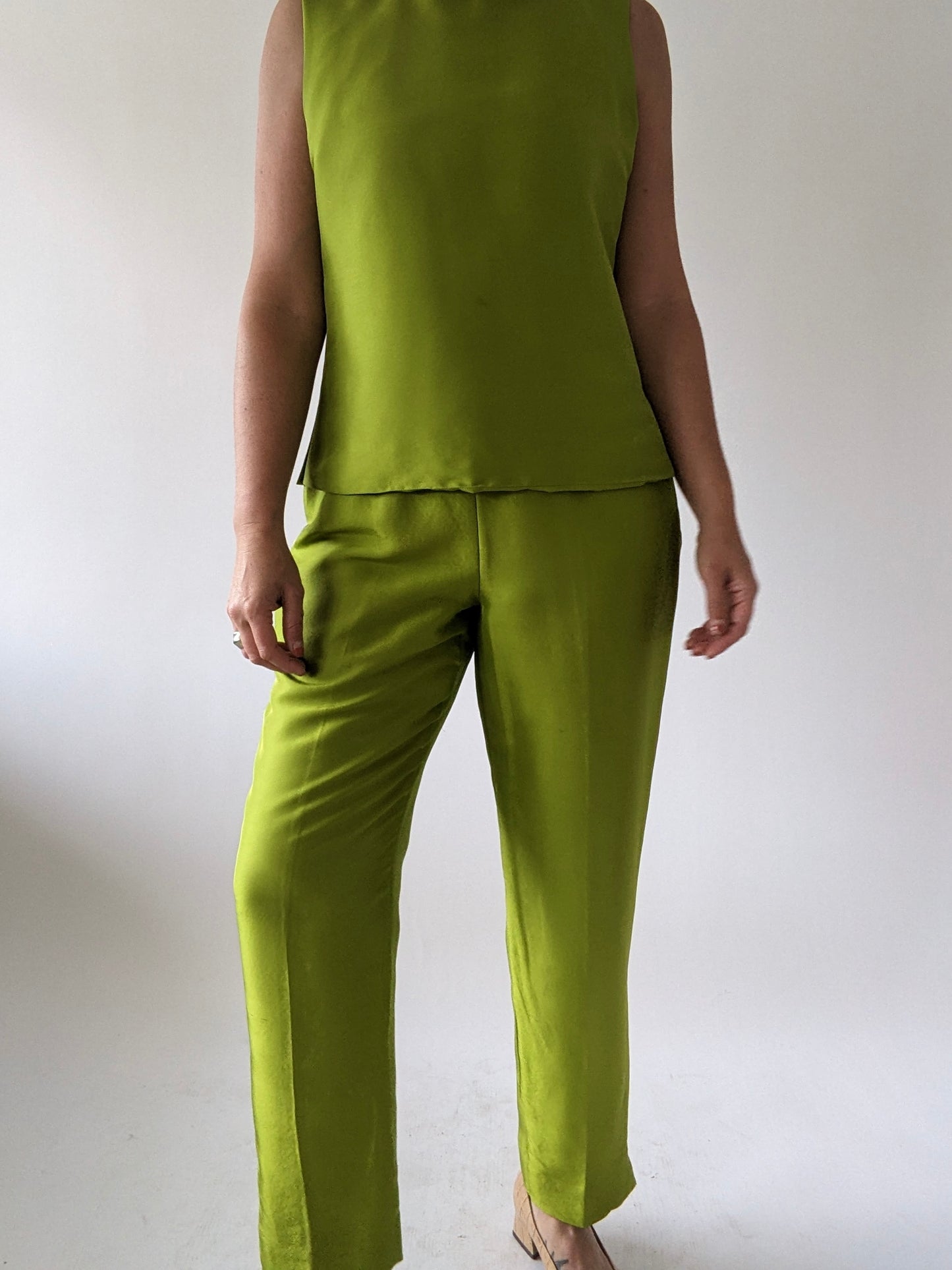 Striking Vintage Pandan Silk 3-Piece Set