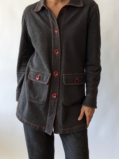 Vintage Charcoal Chore Coat & Pant Set