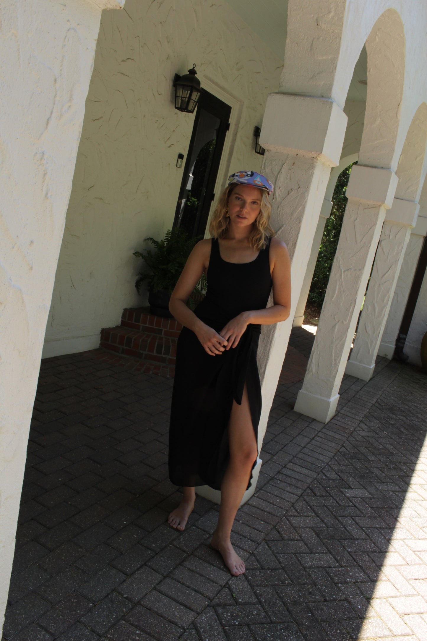 Vintage Sheer Onyx Tie Skirt