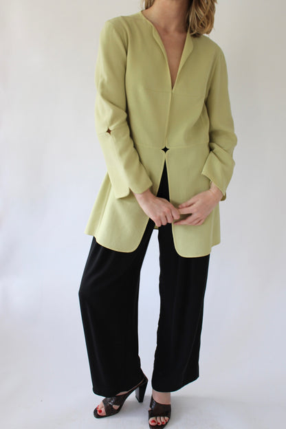 Vintage Chado Ralph Rucci Pistachio Cut-Out Jacket