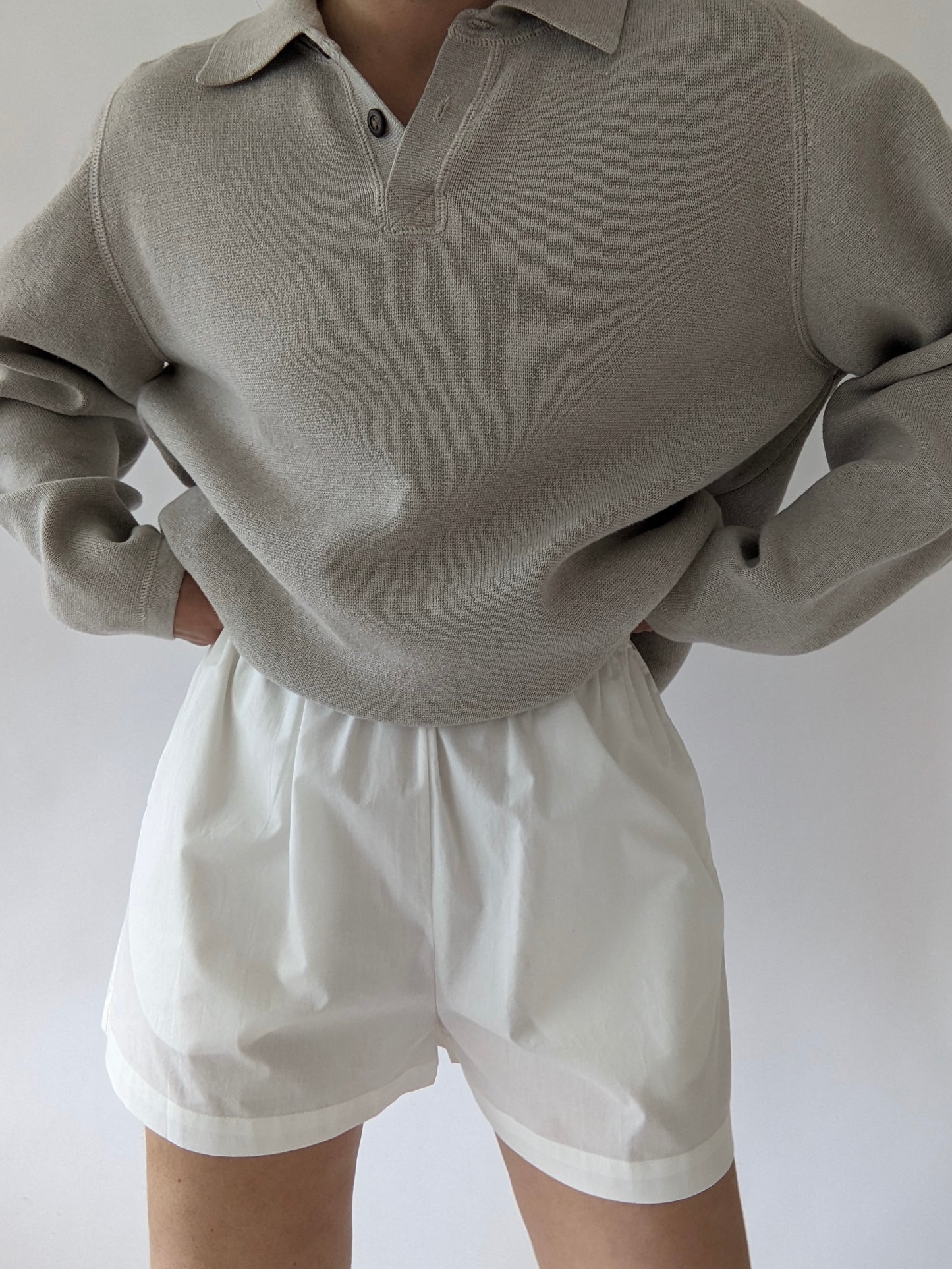 90s Oat Cotton Henley