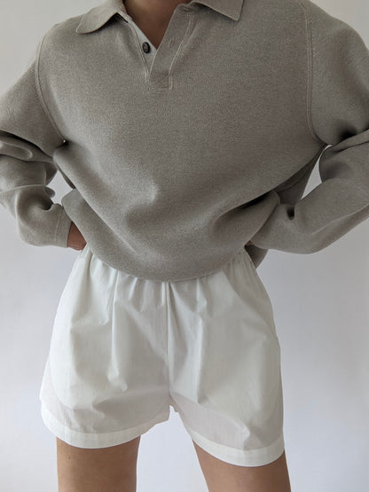 90s Oat Cotton Henley