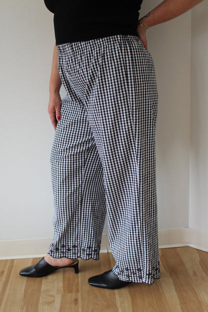 Vintage Gingham Easy Pants