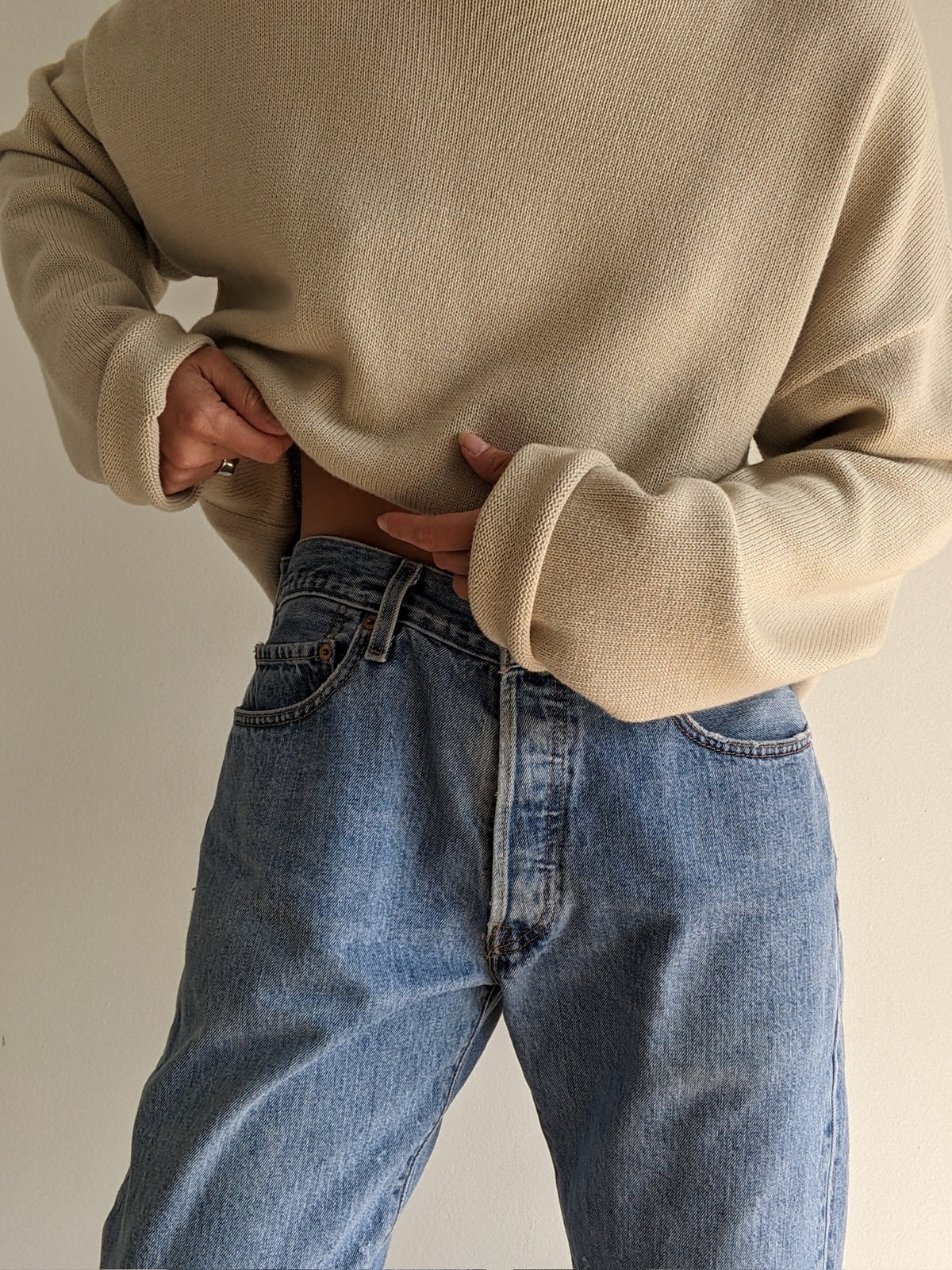 Vintage Faded Levi's 501 Buttonfly Denim