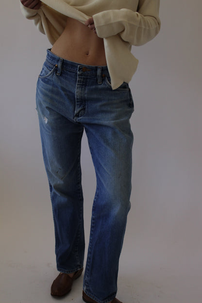 Vintage Distressed Wrangler Denim