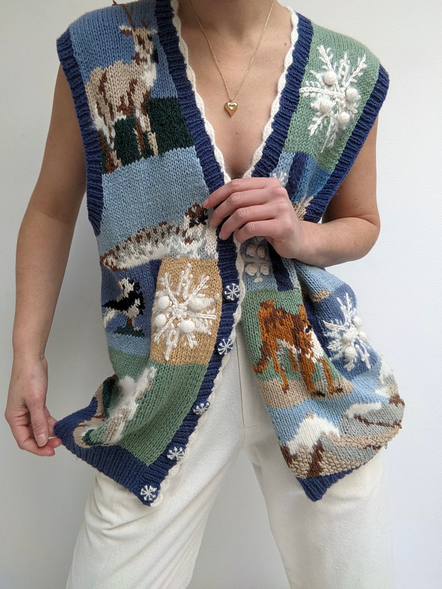 Sweetest Vintage Angora-Accented Winter Vest