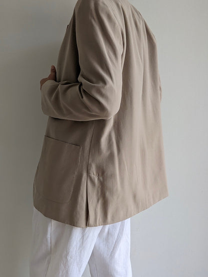 Vintage Biscotti Silk Blazer