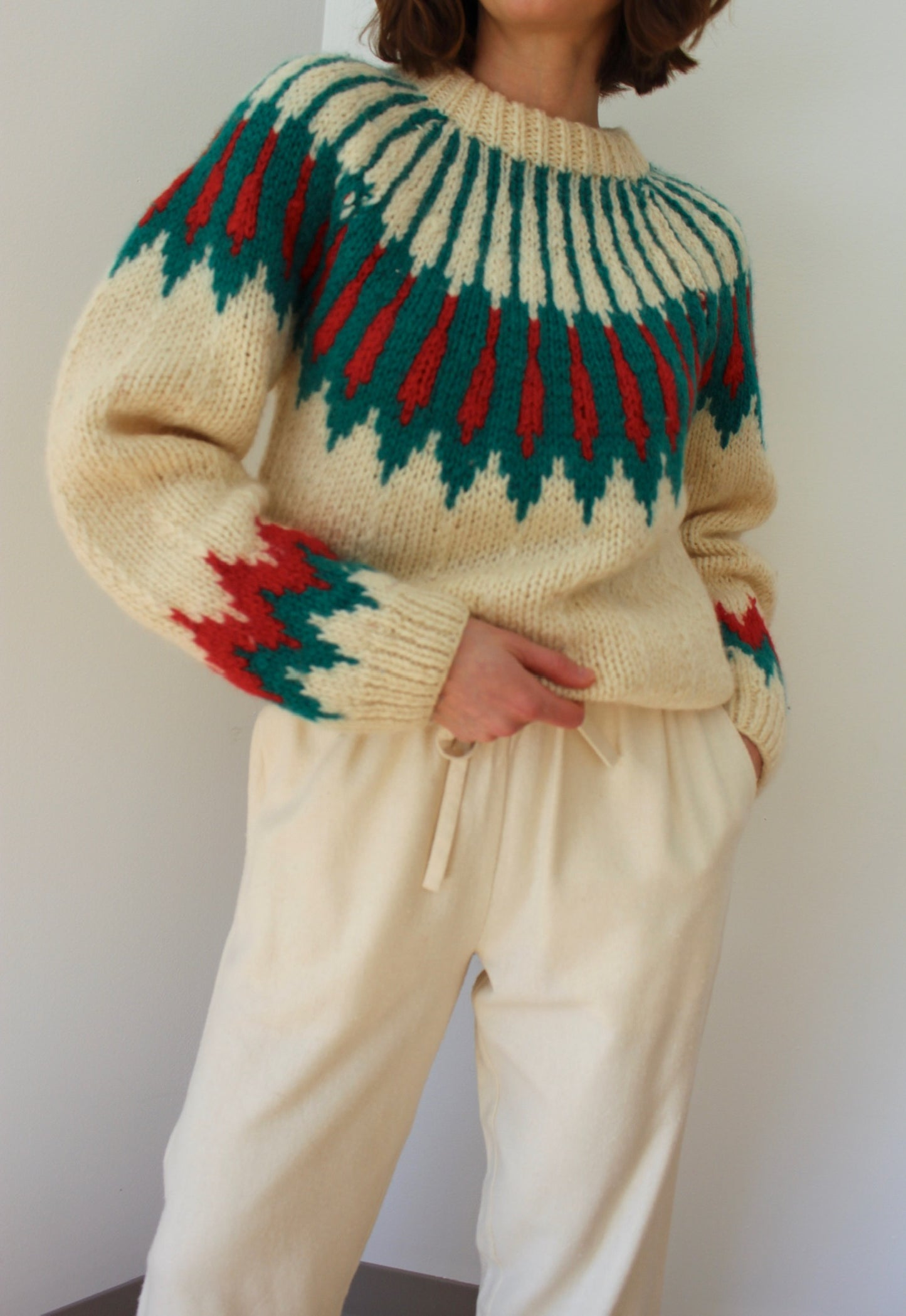 Incredible Vintage Fair Isle Wool Sweater