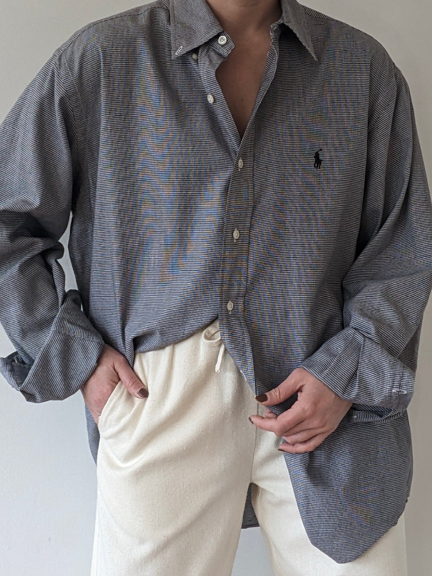 Vintage Ralph Lauren Houndstooth Cotton Shirt