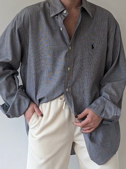 Vintage Ralph Lauren Houndstooth Cotton Shirt