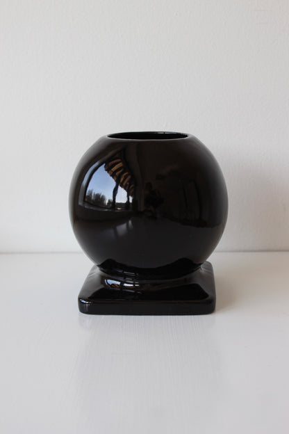 Vintage Onyx Ceramic Bubble Vase