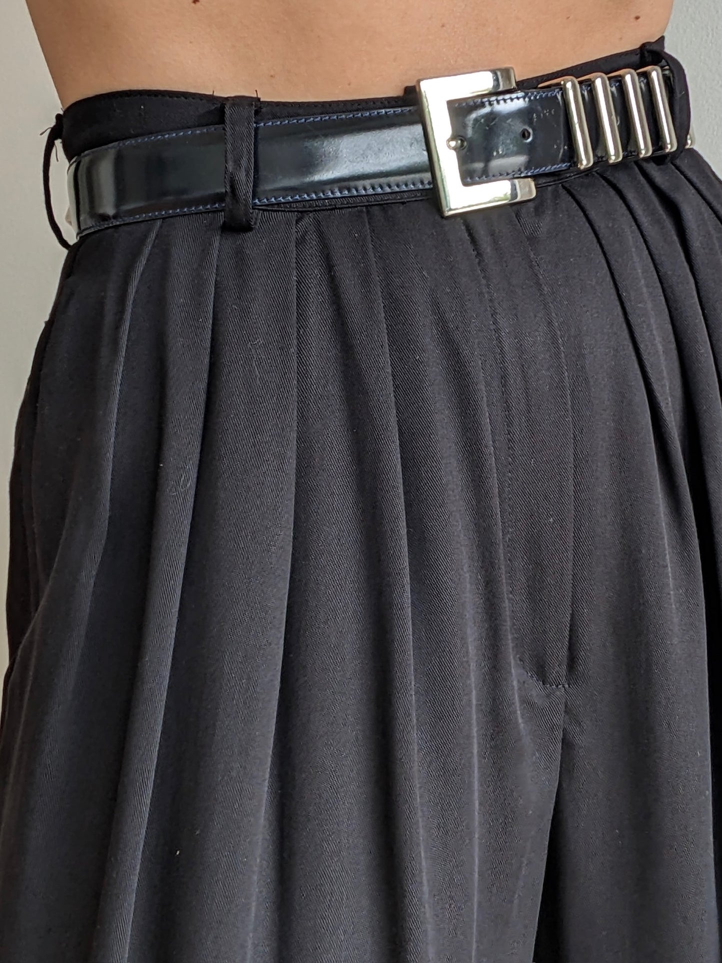 Favorite Vintage Silver Hardware & Patent Leather Belt