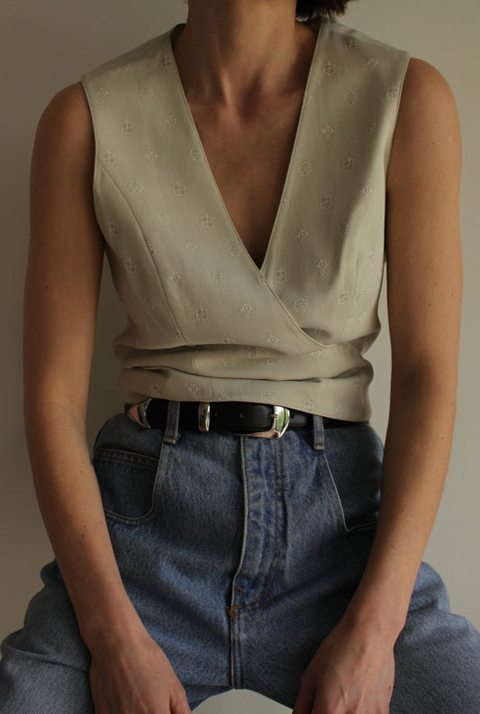 Vintage Claude Montana Wrap Blouse