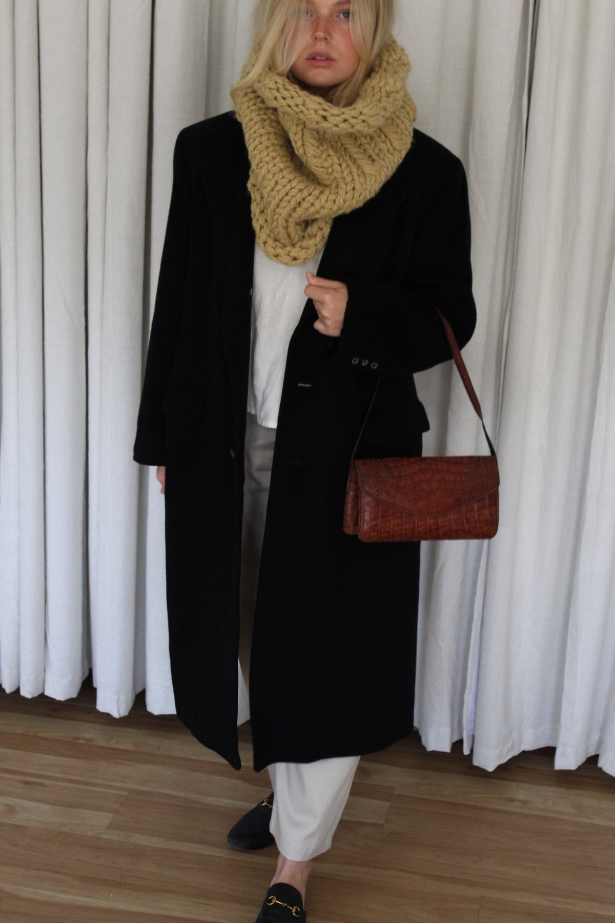 Vintage Caviar Cashmere & Wool Coat