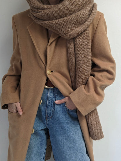 Vintage Butterscotch Cashmere Coat