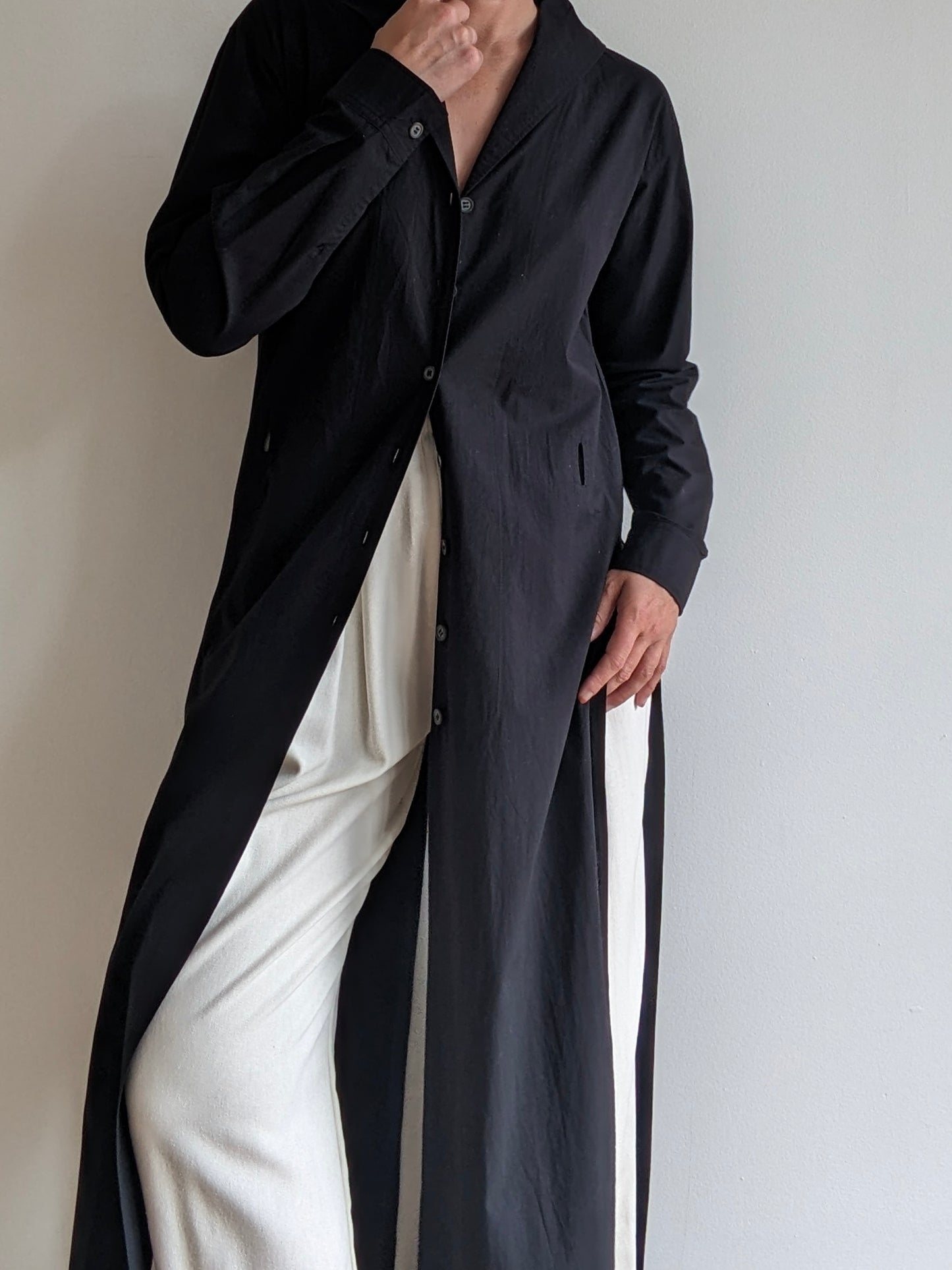 Incredible 90s Issey Miyake Belted Cotton Duster