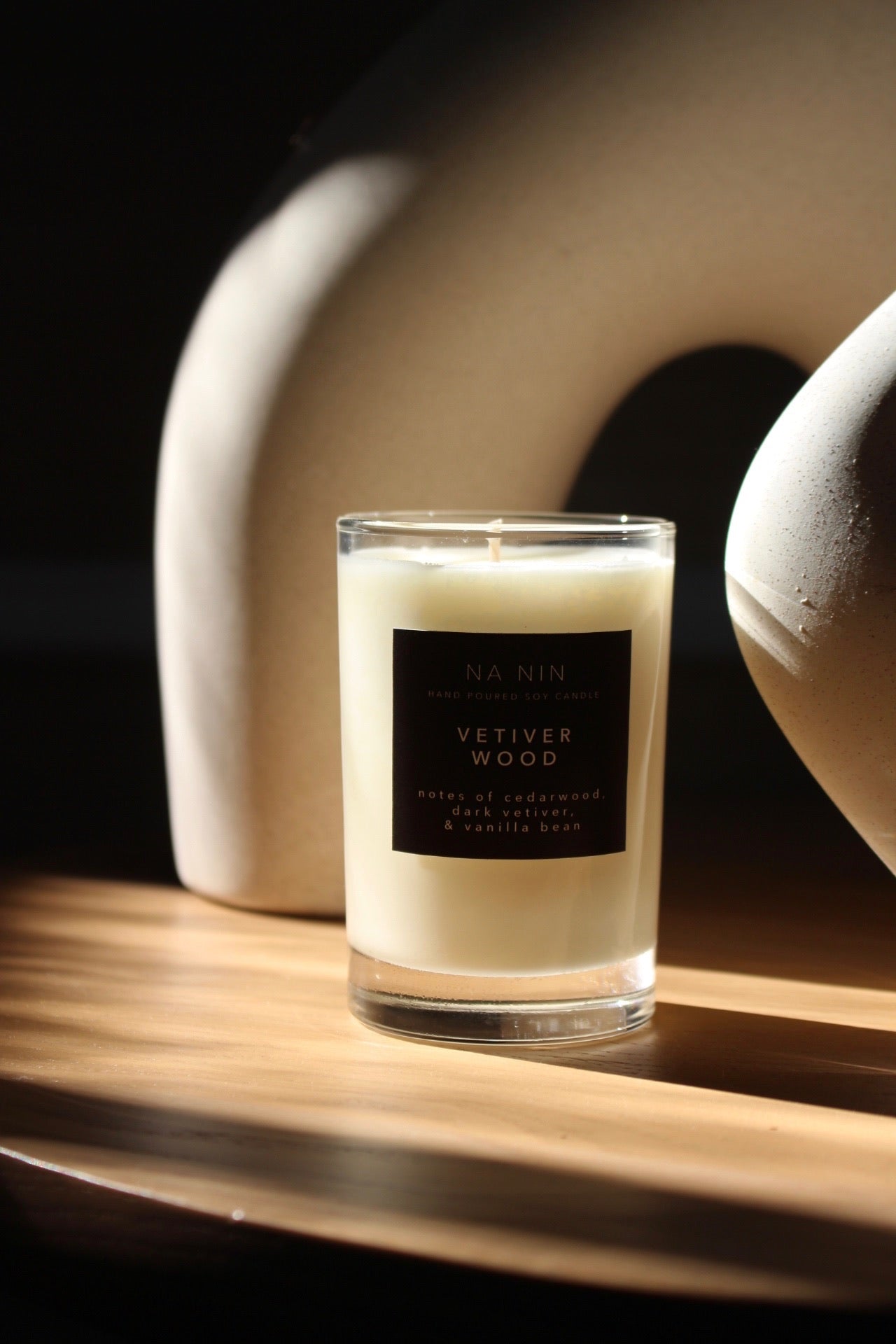 Vetiver Wood Candle / Available in 5oz & 8oz