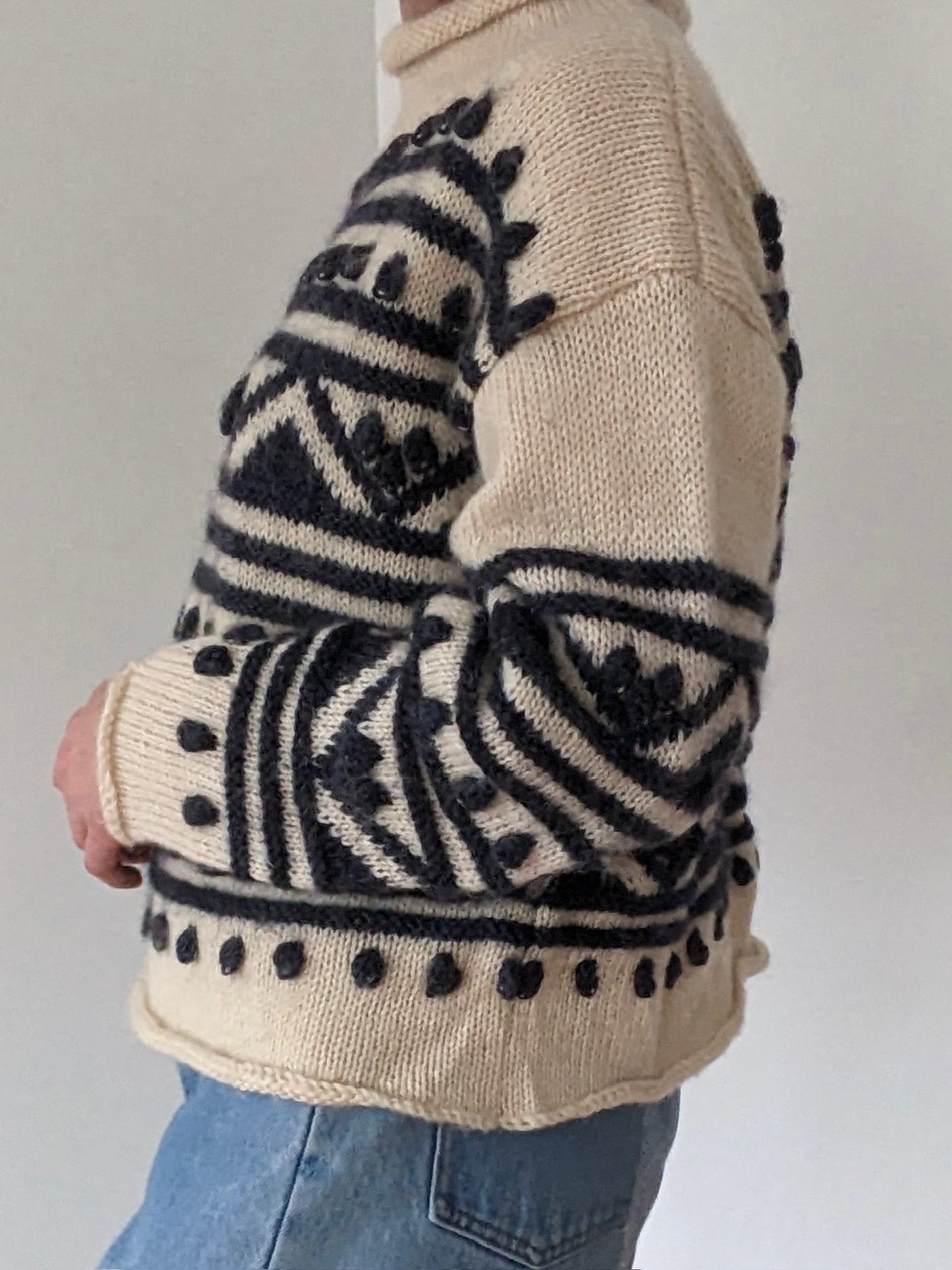 Absolute Favorite Vintage Patterned Wool Sweater