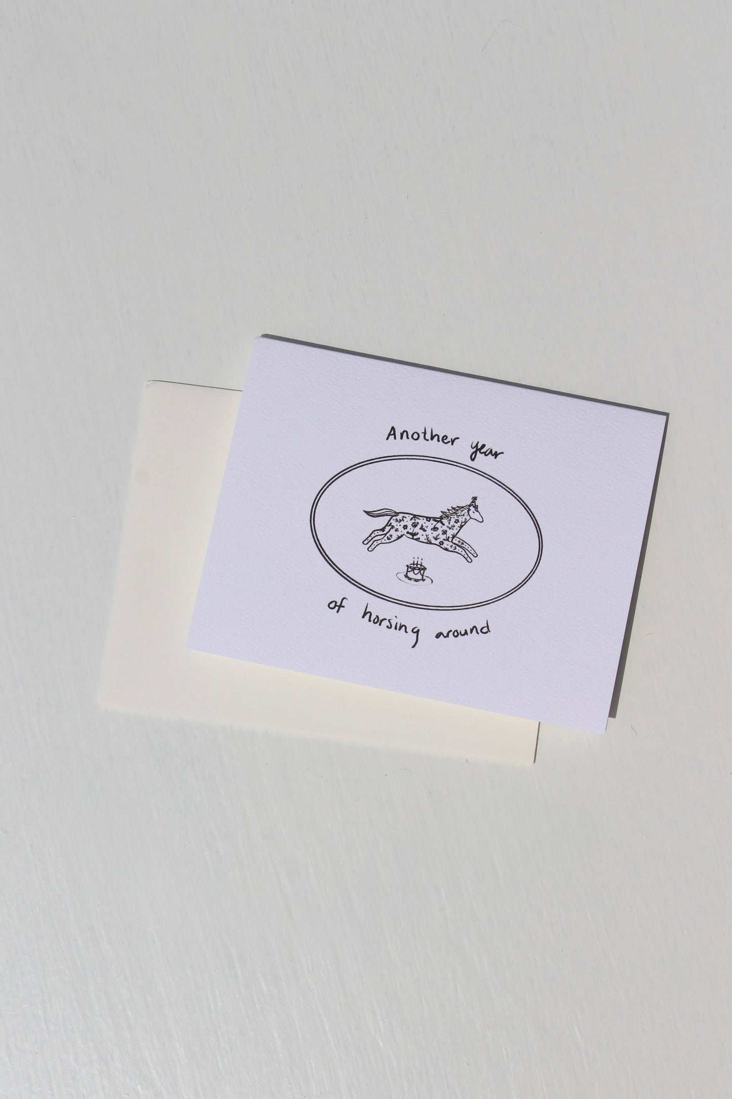 Horsing Around Birthday Card