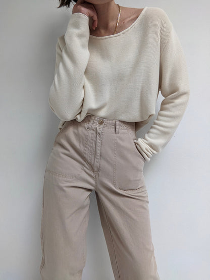 90s Khaki Cotton Pants