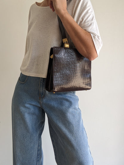 Vintage Paola Del Lungo Italian Leather Bag