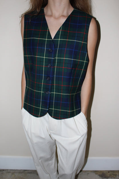 Vintage Pendleton Tartan Wool Vest