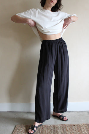 Na Nin Patricia Sandwashed Voile Pant / Available in Onyx