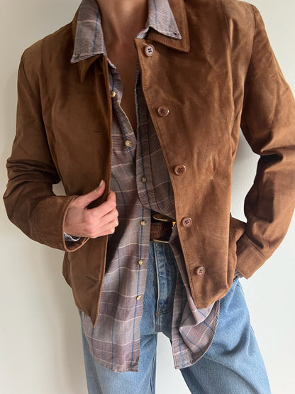 Vintage Chestnut Suede Jacket