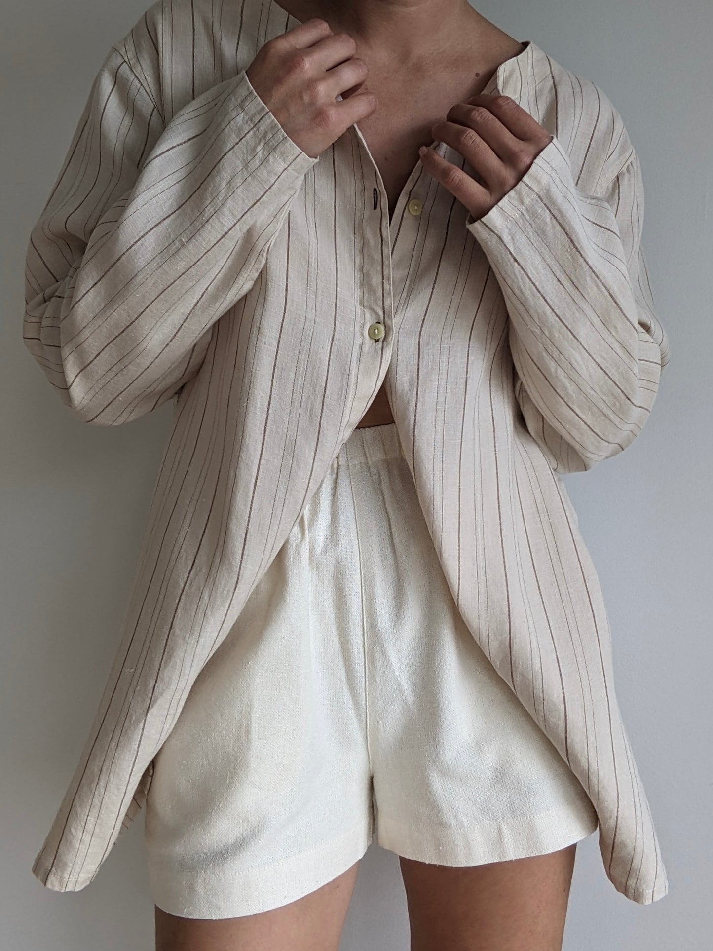 Vintage Striped Linen Tunic