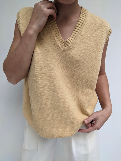 90s Butter Cotton Sweater Vest