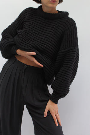 Na Nin Romy Cotton Balloon Sleeve Sweater / Available in Multiple Colors