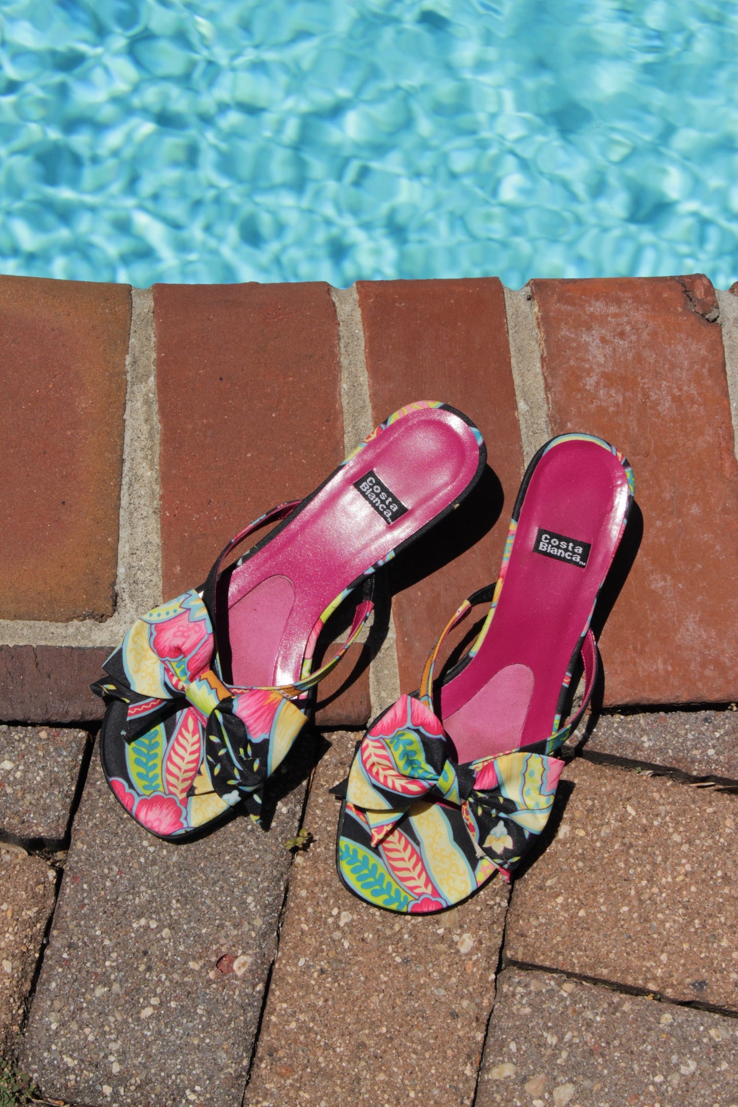 Vintage Costa Blanca Kitten Heel Sandal