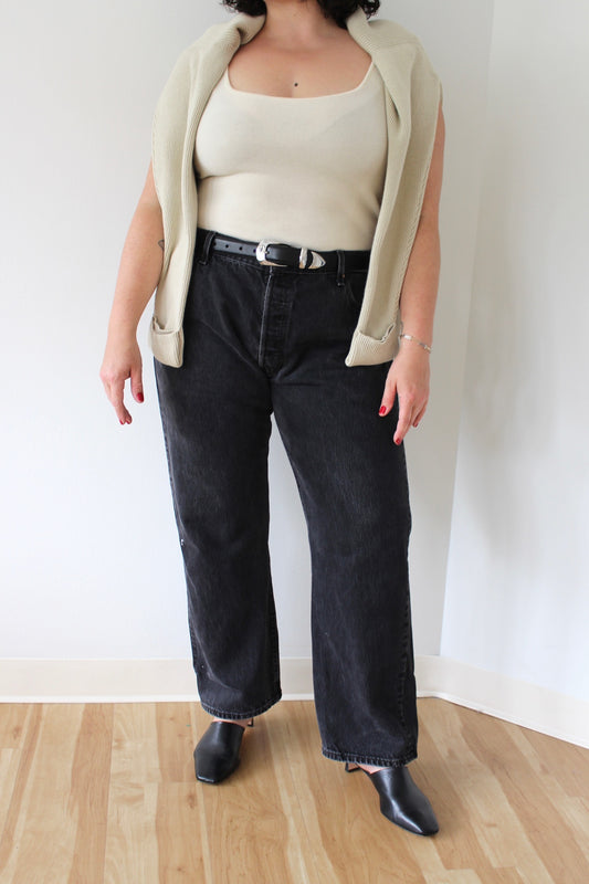 Vintage Levi's 501 Black Button-Fly Denim