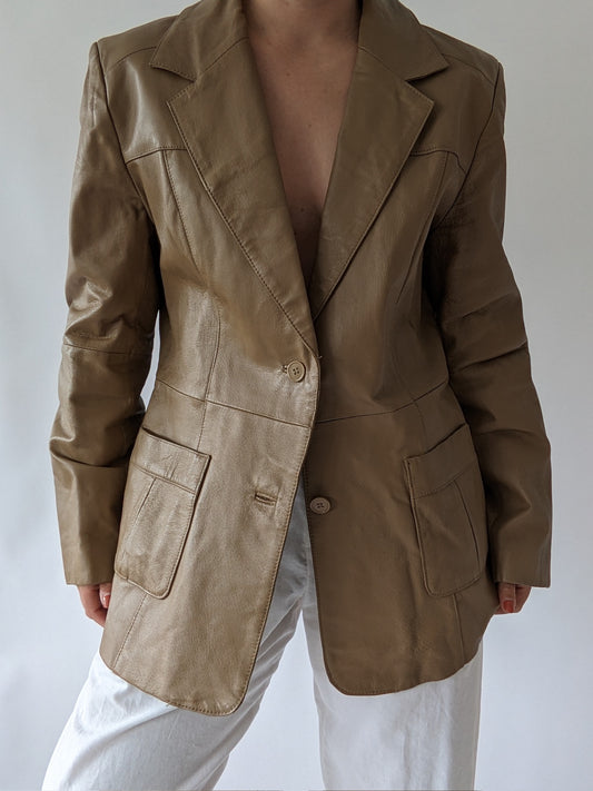 Vintage Toffee Leather Jacket