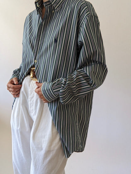 90s Ralph Lauren Topiary Striped Shirt