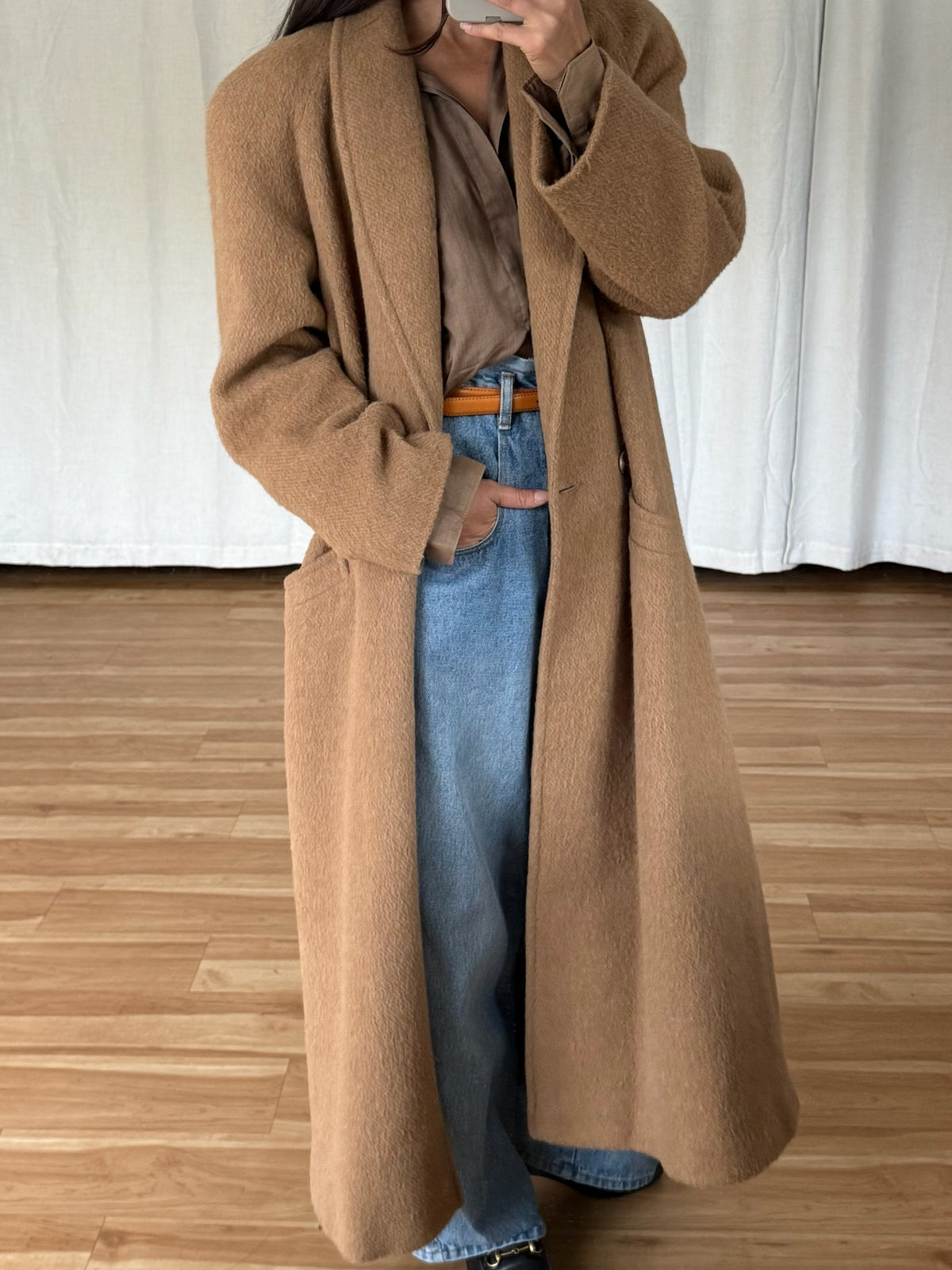 Incredible Vintage Toffee Wool Coat