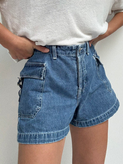 90s Denim Cargo Shorts