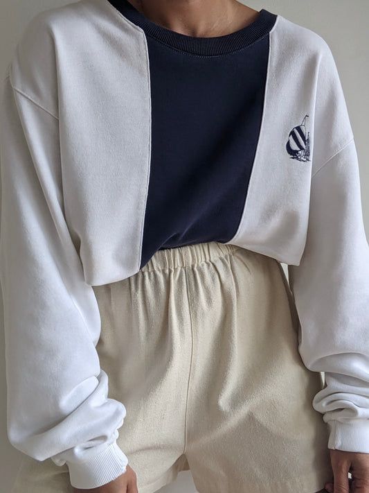 Vintage Nautica Wide Stripe Sweatshirt