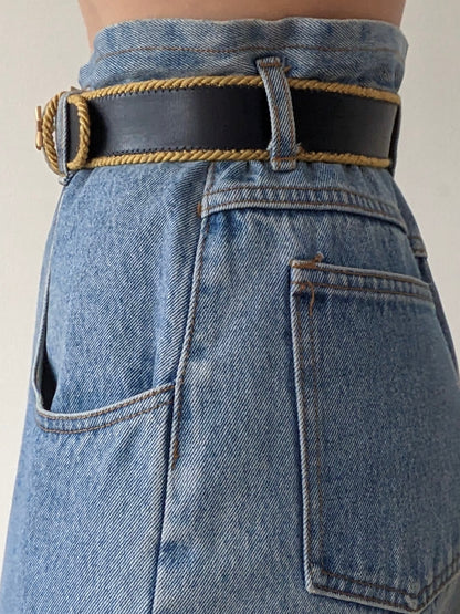 Vintage Nautical Star Pendant Leather Belt