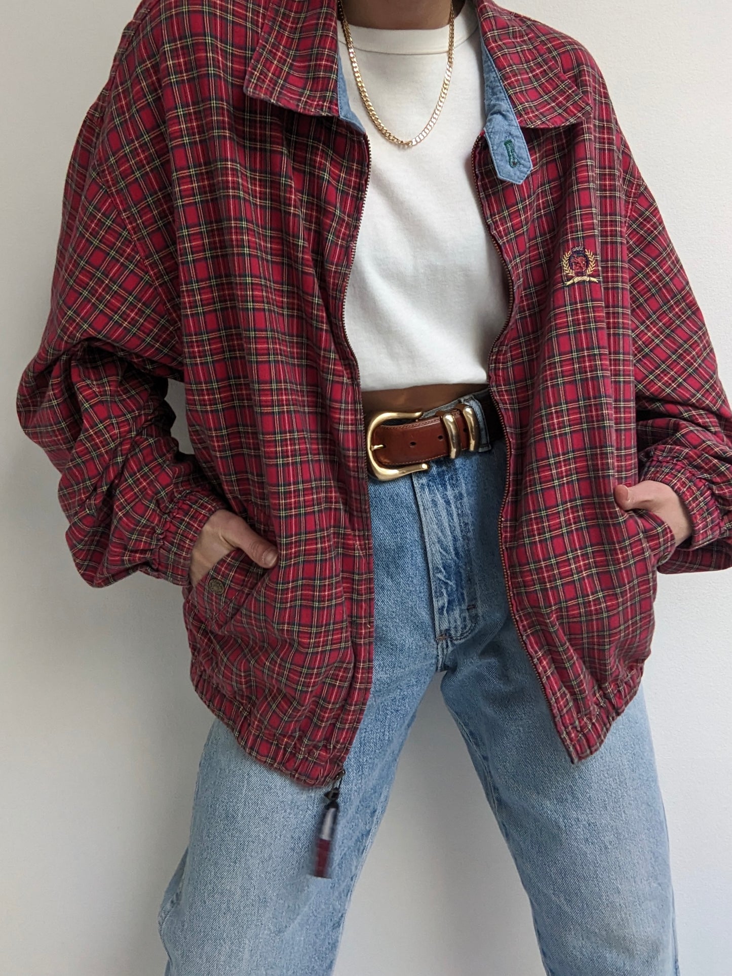 90s Tommy Hilfiger Plaid Day Jacket